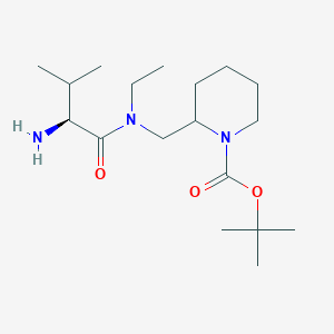 2-{[((S)-2-Amino-3-methyl-butyryl)-ethyl-amino]-methyl}-piperidine-1-carboxylic acid tert-butyl ester