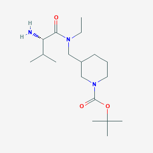 3-{[((S)-2-Amino-3-methyl-butyryl)-ethyl-amino]-methyl}-piperidine-1-carboxylic acid tert-butyl ester