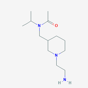 molecular formula C13H27N3O B7918797 N-[1-(2-Amino-ethyl)-piperidin-3-ylmethyl]-N-isopropyl-acetamide 