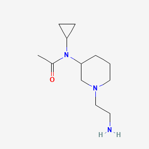 molecular formula C12H23N3O B7918810 N-[1-(2-Amino-ethyl)-piperidin-3-yl]-N-cyclopropyl-acetamide 