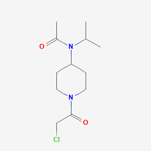 molecular formula C12H21ClN2O2 B7918924 N-[1-(2-Chloro-acetyl)-piperidin-4-yl]-N-isopropyl-acetamide 