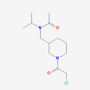 molecular formula C13H23ClN2O2 B7918929 N-[1-(2-Chloro-acetyl)-piperidin-3-ylmethyl]-N-isopropyl-acetamide 