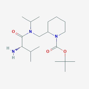 2-{[((S)-2-Amino-3-methyl-butyryl)-isopropyl-amino]-methyl}-piperidine-1-carboxylic acid tert-butyl ester