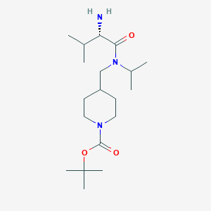 4-{[((S)-2-Amino-3-methyl-butyryl)-isopropyl-amino]-methyl}-piperidine-1-carboxylic acid tert-butyl ester