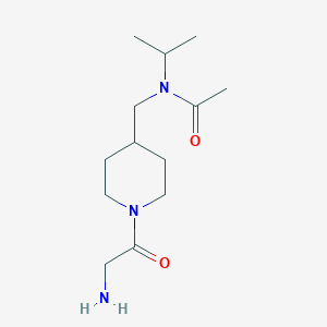 molecular formula C13H25N3O2 B7919037 N-[1-(2-Amino-acetyl)-piperidin-4-ylmethyl]-N-isopropyl-acetamide 