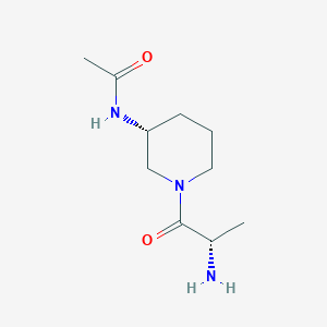 molecular formula C10H19N3O2 B7919068 N-[(R)-1-((S)-2-Amino-propionyl)-piperidin-3-yl]-acetamide 