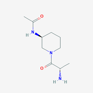 molecular formula C10H19N3O2 B7919070 N-[(S)-1-((S)-2-Amino-propionyl)-piperidin-3-yl]-acetamide 