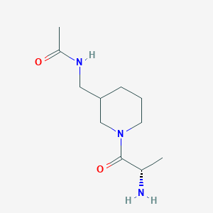 molecular formula C11H21N3O2 B7919081 N-[1-((S)-2-Amino-propionyl)-piperidin-3-ylmethyl]-acetamide 