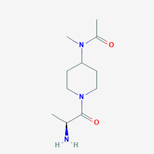 molecular formula C11H21N3O2 B7919100 N-[1-((S)-2-Amino-propionyl)-piperidin-4-yl]-N-methyl-acetamide 