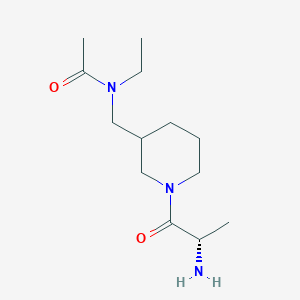 molecular formula C13H25N3O2 B7919140 N-[1-((S)-2-Amino-propionyl)-piperidin-3-ylmethyl]-N-ethyl-acetamide 