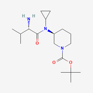 (S)-3-[((S)-2-Amino-3-methyl-butyryl)-cyclopropyl-amino]-piperidine-1-carboxylic acid tert-butyl ester