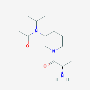 molecular formula C13H25N3O2 B7919150 N-[1-((S)-2-Amino-propionyl)-piperidin-3-yl]-N-isopropyl-acetamide 