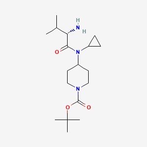 4-[((S)-2-Amino-3-methyl-butyryl)-cyclopropyl-amino]-piperidine-1-carboxylic acid tert-butyl ester