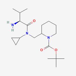 2-{[((S)-2-Amino-3-methyl-butyryl)-cyclopropyl-amino]-methyl}-piperidine-1-carboxylic acid tert-butyl ester