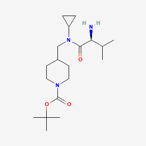 4-{[((S)-2-Amino-3-methyl-butyryl)-cyclopropyl-amino]-methyl}-piperidine-1-carboxylic acid tert-butyl ester