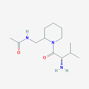 molecular formula C13H25N3O2 B7919256 N-[1-((S)-2-Amino-3-methyl-butyryl)-piperidin-2-ylmethyl]-acetamide 