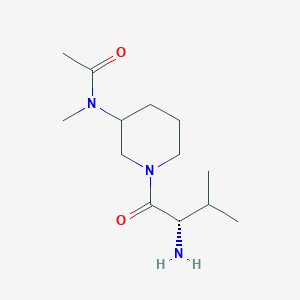 molecular formula C13H25N3O2 B7919266 N-[1-((S)-2-Amino-3-methyl-butyryl)-piperidin-3-yl]-N-methyl-acetamide 