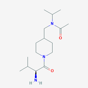 molecular formula C16H31N3O2 B7919347 N-[1-((S)-2-Amino-3-methyl-butyryl)-piperidin-4-ylmethyl]-N-isopropyl-acetamide 