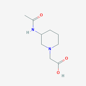 molecular formula C9H16N2O3 B7919378 (3-Acetylamino-piperidin-1-yl)-acetic acid 