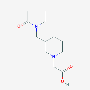 molecular formula C12H22N2O3 B7919402 {3-[(Acetyl-ethyl-amino)-methyl]-piperidin-1-yl}-acetic acid 