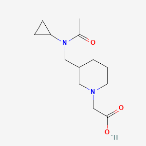 molecular formula C13H22N2O3 B7919439 {3-[(Acetyl-cyclopropyl-amino)-methyl]-piperidin-1-yl}-acetic acid 