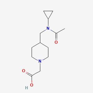 molecular formula C13H22N2O3 B7919446 {4-[(Acetyl-cyclopropyl-amino)-methyl]-piperidin-1-yl}-acetic acid 