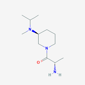 molecular formula C12H25N3O B7919509 (S)-2-Amino-1-[(S)-3-(isopropyl-methyl-amino)-piperidin-1-yl]-propan-1-one 