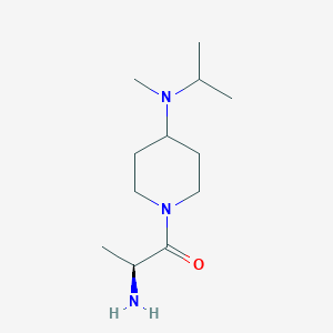 molecular formula C12H25N3O B7919517 (S)-2-Amino-1-[4-(isopropyl-methyl-amino)-piperidin-1-yl]-propan-1-one 