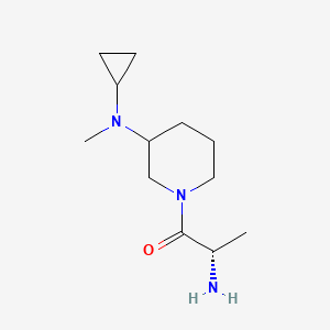 molecular formula C12H23N3O B7919530 (S)-2-Amino-1-[3-(cyclopropyl-methyl-amino)-piperidin-1-yl]-propan-1-one 