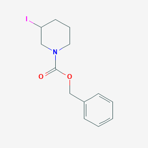 molecular formula C13H16INO2 B7919607 3-Iodo-piperidine-1-carboxylic acid benzyl ester 