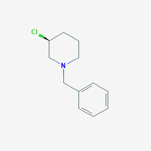 molecular formula C12H16ClN B7919619 (S)-1-Benzyl-3-chloro-piperidine 