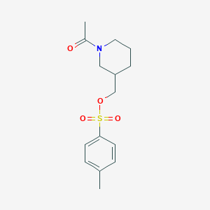 molecular formula C15H21NO4S B7919658 Toluene-4-sulfonic acid 1-acetyl-piperidin-3-ylmethyl ester 