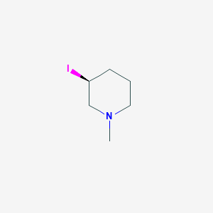 molecular formula C6H12IN B7919683 (S)-3-Iodo-1-methyl-piperidine 