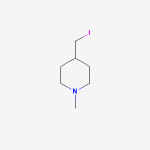 molecular formula C7H14IN B7919694 4-Iodomethyl-1-methyl-piperidine 