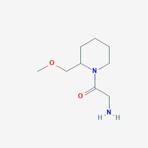 molecular formula C9H18N2O2 B7919700 2-Amino-1-(2-(methoxymethyl)piperidin-1-yl)ethanone 