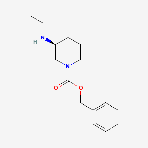 molecular formula C15H22N2O2 B7919716 (S)-benzyl 3-(ethylamino)piperidine-1-carboxylate 