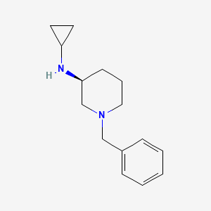 molecular formula C15H22N2 B7919761 (S)-1-Benzyl-N-cyclopropylpiperidin-3-amine 