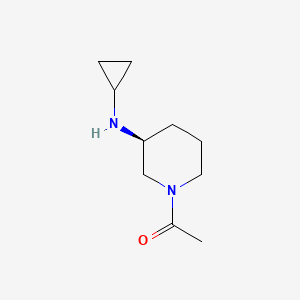 molecular formula C10H18N2O B7919809 1-((S)-3-Cyclopropylamino-piperidin-1-yl)-ethanone 