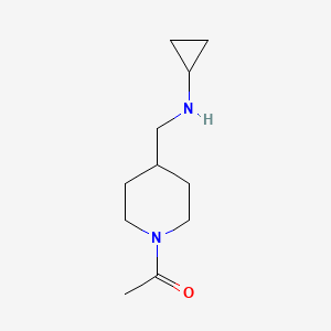 molecular formula C11H20N2O B7919820 1-(4-Cyclopropylaminomethyl-piperidin-1-yl)-ethanone 