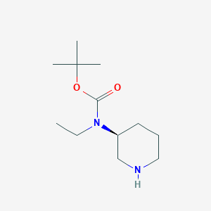 molecular formula C12H24N2O2 B7919844 Ethyl-(S)-piperidin-3-yl-carbamic acid tert-butyl ester 