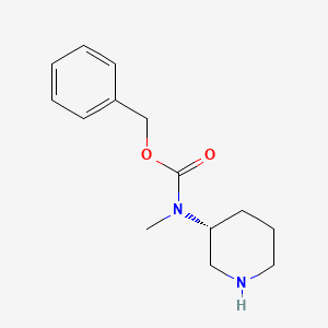 molecular formula C14H20N2O2 B7919859 Methyl-(R)-piperidin-3-yl-carbamic acid benzyl ester 