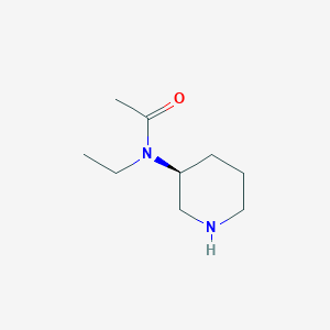 molecular formula C9H18N2O B7919899 (S)-N-Ethyl-N-(piperidin-3-yl)acetamide 