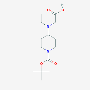 molecular formula C14H26N2O4 B7919938 4-(Carboxymethyl-ethyl-amino)-piperidine-1-carboxylic acid tert-butyl ester 