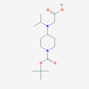 molecular formula C15H28N2O4 B7919942 4-(Carboxymethyl-isopropyl-amino)-piperidine-1-carboxylic acid tert-butyl ester 