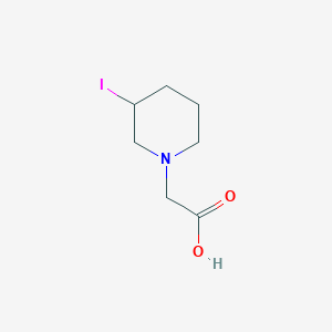 molecular formula C7H12INO2 B7919957 (3-Iodo-piperidin-1-yl)-acetic acid 