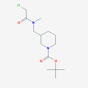 molecular formula C14H25ClN2O3 B7919981 3-{[(2-Chloro-acetyl)-methyl-amino]-methyl}-piperidine-1-carboxylic acid tert-butyl ester 