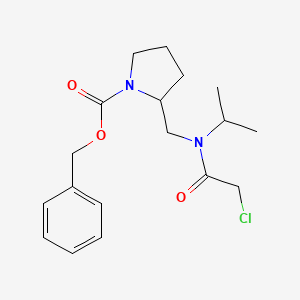 2-{[(2-Chloro-acetyl)-isopropyl-amino]-methyl}-pyrrolidine-1-carboxylic acid benzyl ester