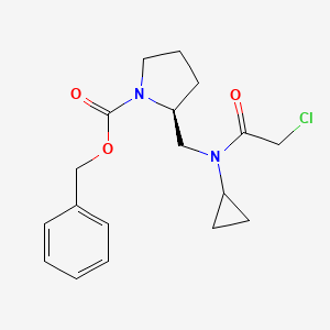 (S)-2-{[(2-Chloro-acetyl)-cyclopropyl-amino]-methyl}-pyrrolidine-1-carboxylic acid benzyl ester