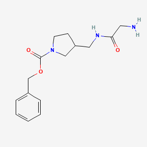 3-[(2-Amino-acetylamino)-methyl]-pyrrolidine-1-carboxylic acid benzyl ester