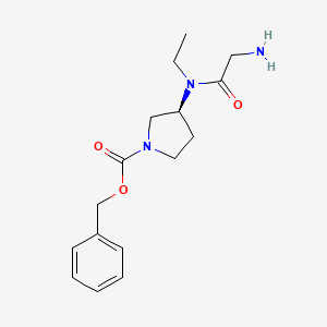 (S)-3-[(2-Amino-acetyl)-ethyl-amino]-pyrrolidine-1-carboxylic acid benzyl ester